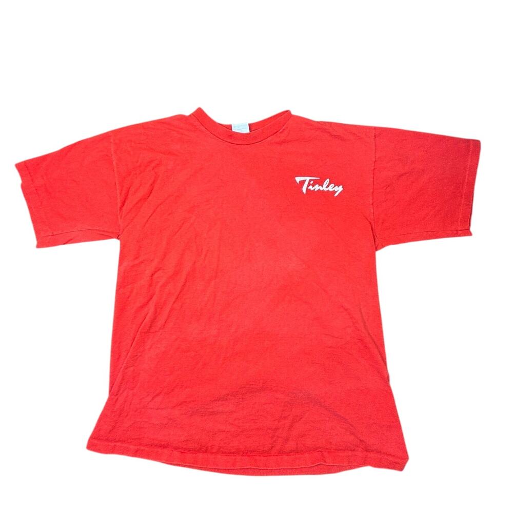 Vintage Tinley T-Shirt Medium Red San Diego International Triathlon Crew Casual